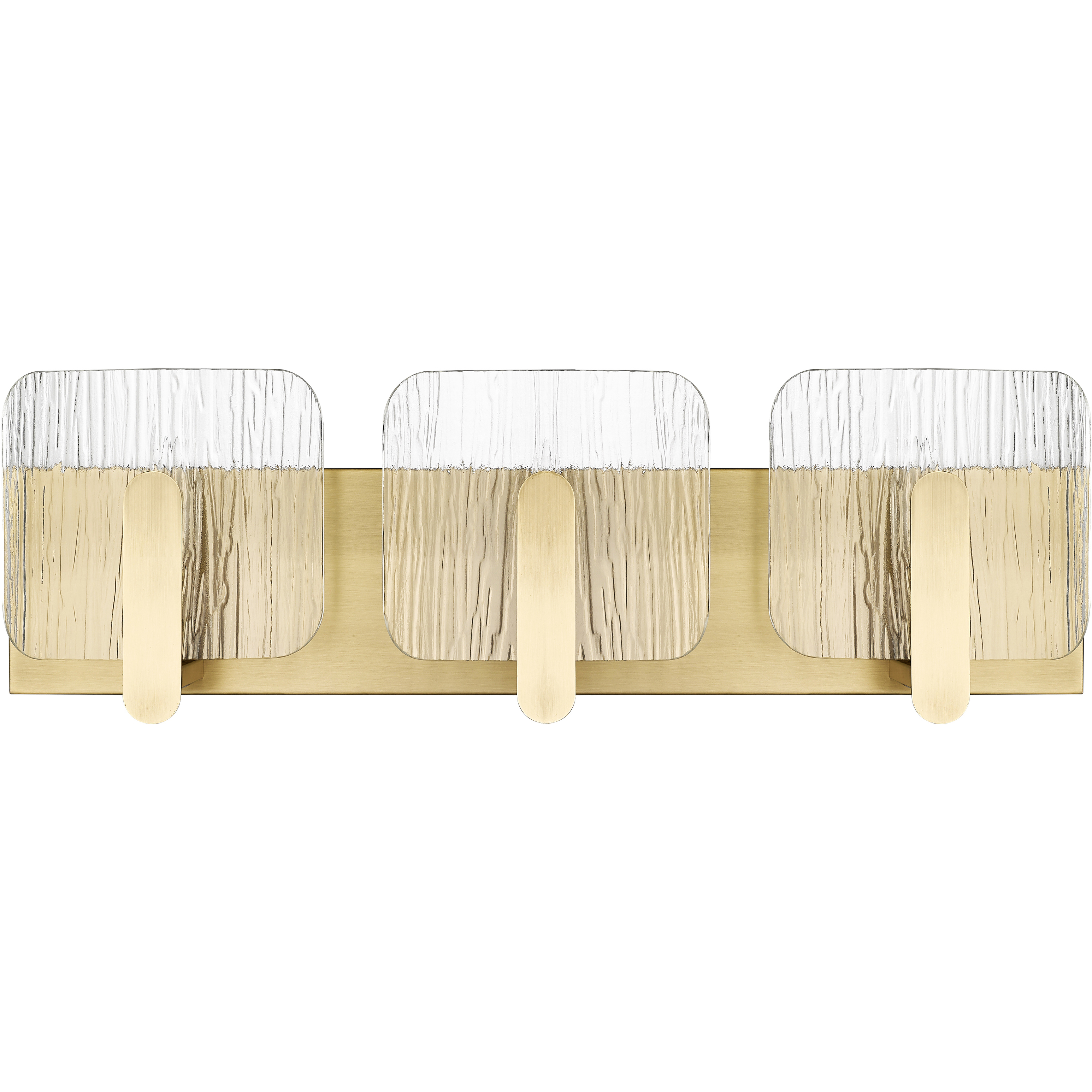 Rimini 3 Light 24 inch Vintage Brass Bathroom Vanity Light Wall Light